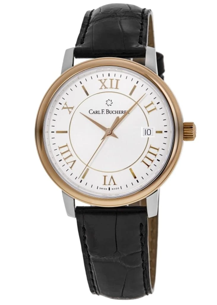 Carl F. Bucherer Adamavi Silver Dial Leather Strap Men's Watch 00.10314.07.15.01 1