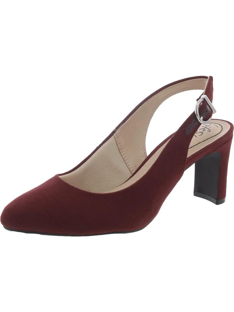 LifeStride Gigi Sling  Womens Cushioned Footbed Slip On Dress Heels 9