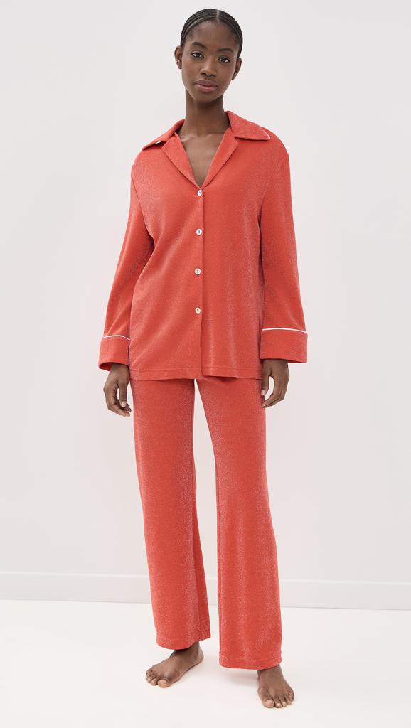 Sleeper Saturn Metallic Pajama Set