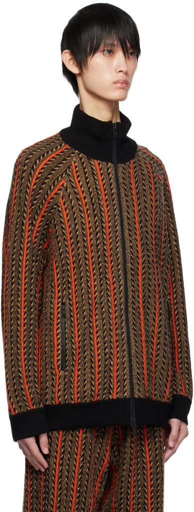 A PERSONAL NOTE 73 Brown Striped Sweater