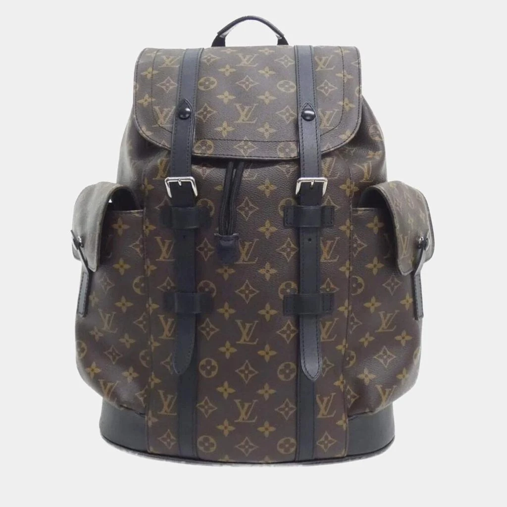 Louis Vuitton Louis Vuitton Christopher MM Monogram Macassar Canvas Backpack 1