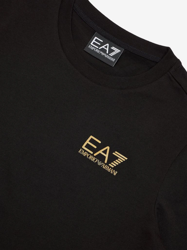 EA7 EMPORIO ARMANI Boys Logo T-Shirt in Black 3