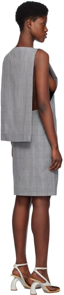 COPERNI Gray Cape Minidress 3