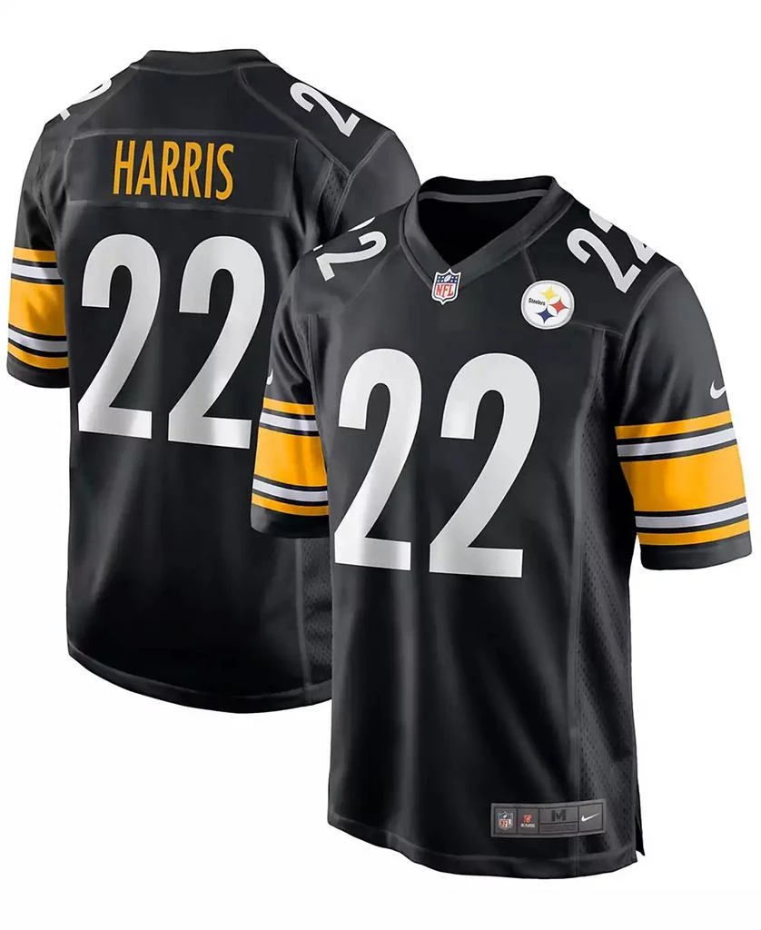 NIKE Men's Najee Harris Black Pittsburgh Steelers 2021 Draft First Round Pick Game Jersey 1