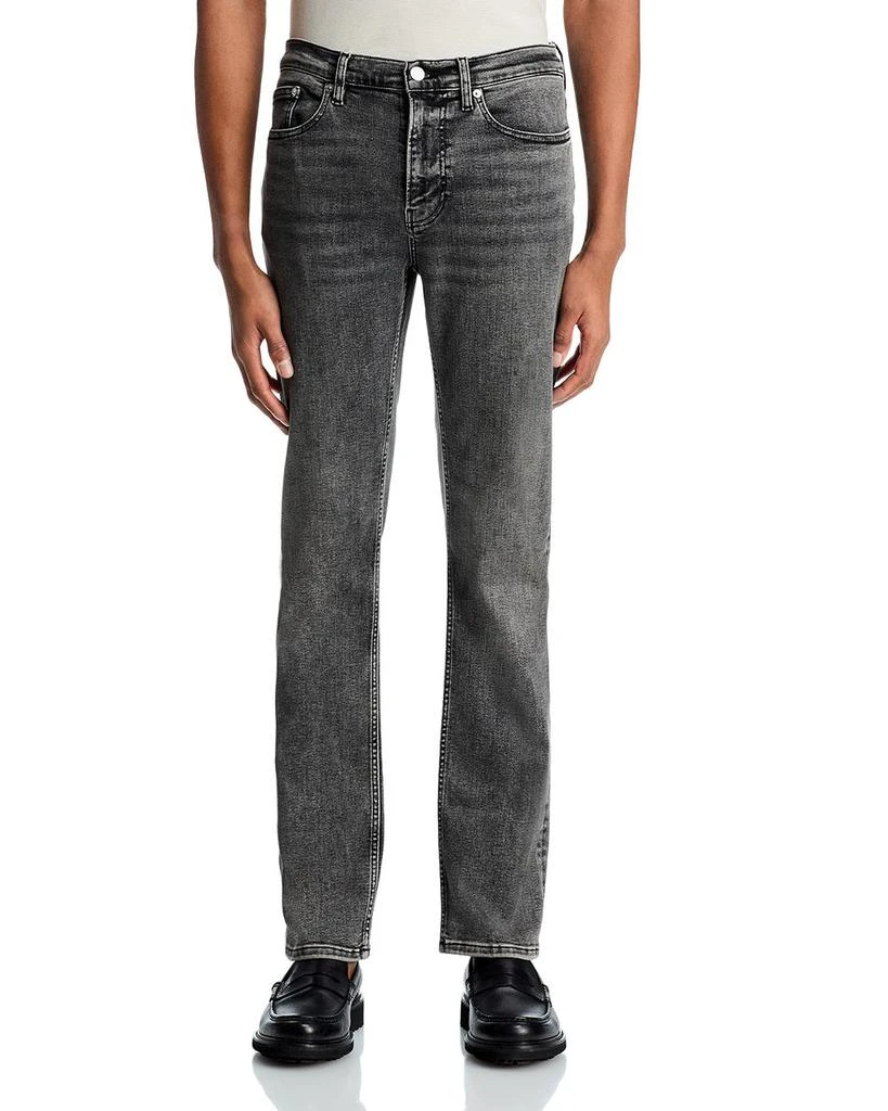 FRAME Jet Set Modern Slim Straight Jeans in Silent Black 3