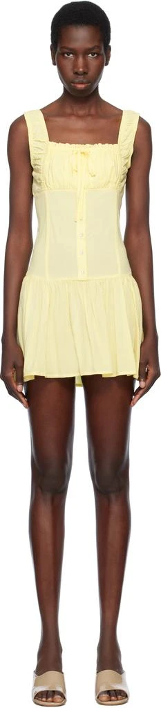 Frankies Bikinis Yellow Christa Minidress 1