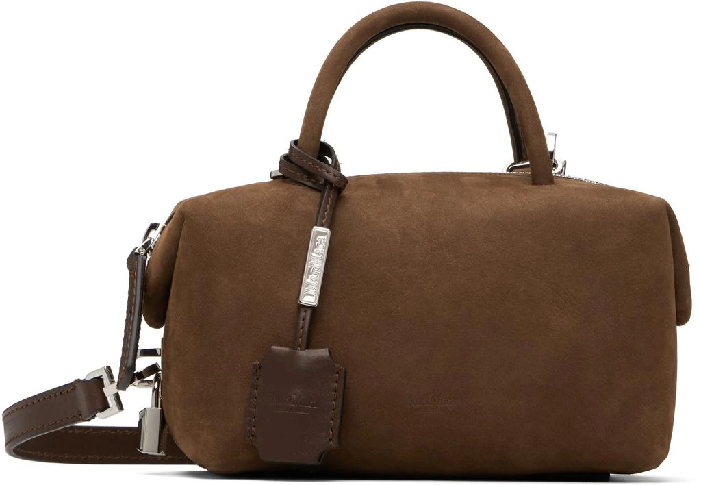 Max Mara Brown Holdalls Suede Bag 1