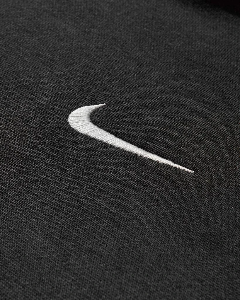 NIKE Women's Phoenix Fleece Loose Cropped Full-Zip Hoodie Black 3