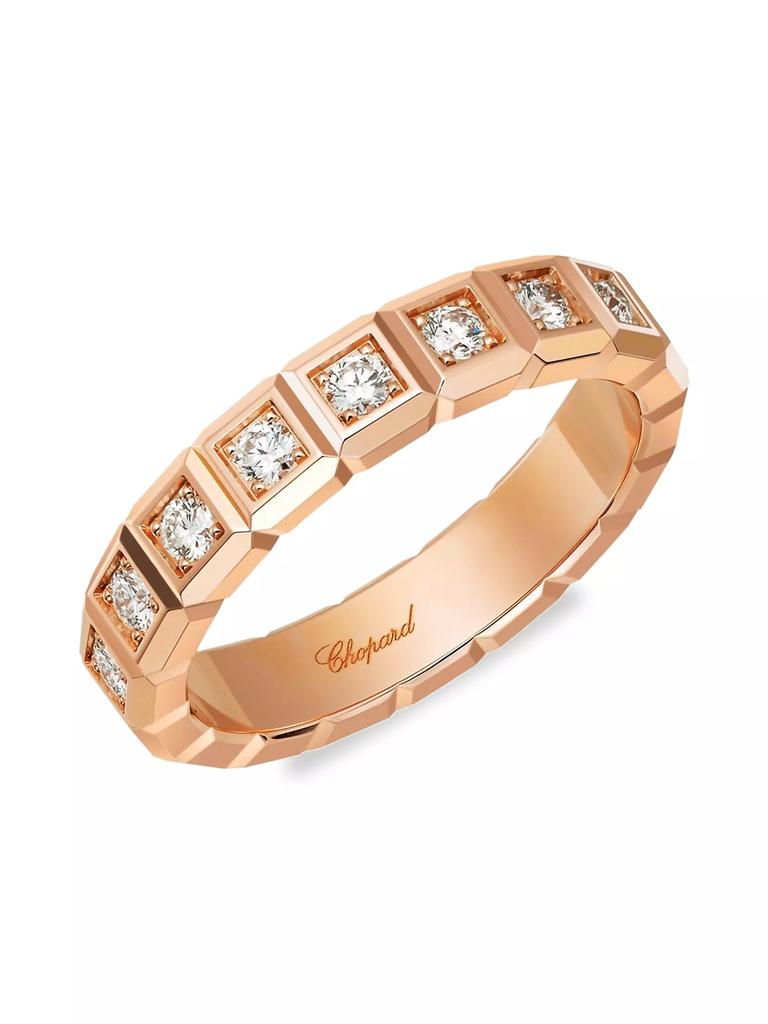 Chopard Ice Cube 18K Rose Gold Diamond Ring