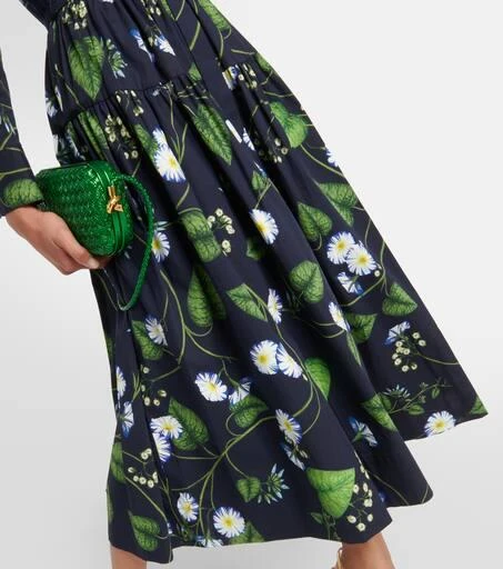 Oscar de la Renta Morning Glory cotton midi dress 5