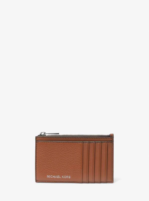 michael_kors Cooper Slim Pebbled Leather Zip Wallet 1