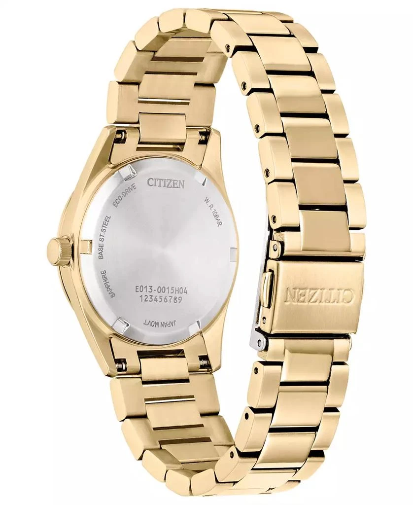 Citizen Eco-Drive Women's Sport Luxury Diamond Accent Gold-Tone Stainless Steel Bracelet Watch 33mm 5