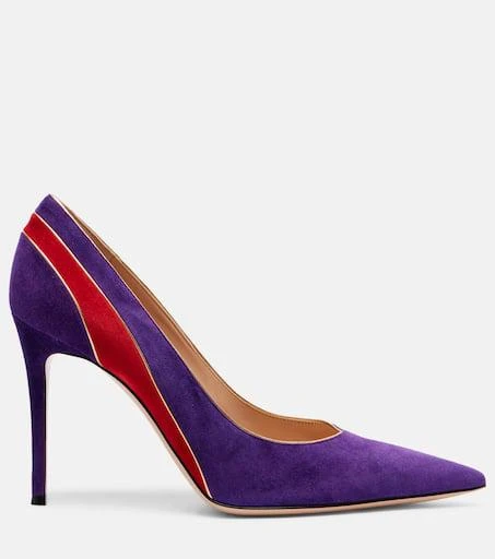 Gianvito Rossi Pointy 95 suede pumps 4