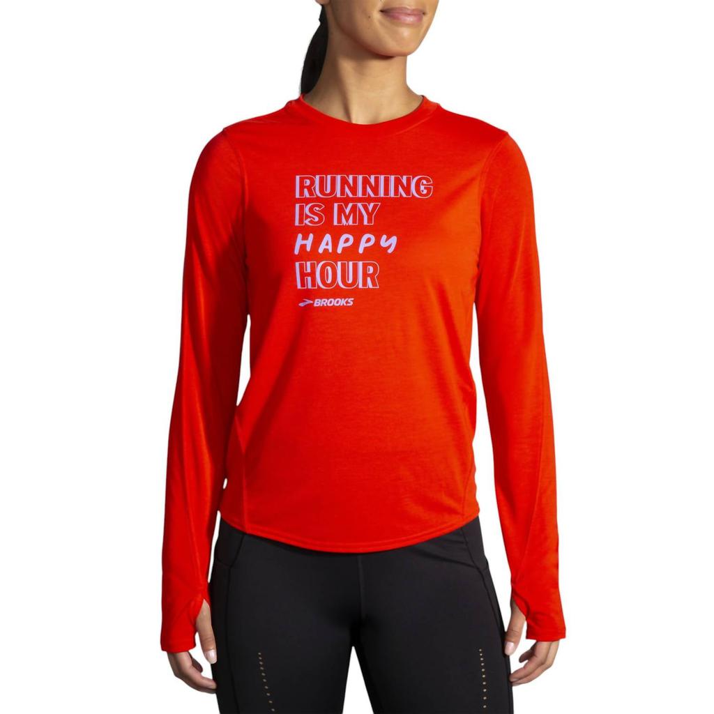 Brooks Brooks - WOMEN'S DISTANCE GRAPHIC LONG SLEEVE SHIRT