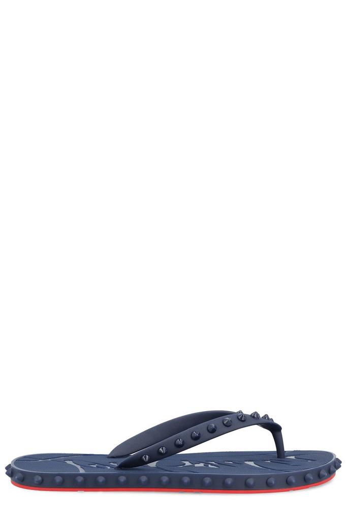【Christian Louboutin】SUPER LOUBI FLIP FLOPS●1230961BK01BL Super Loubi Flip - Flip-flops - Rubber - Black - Women