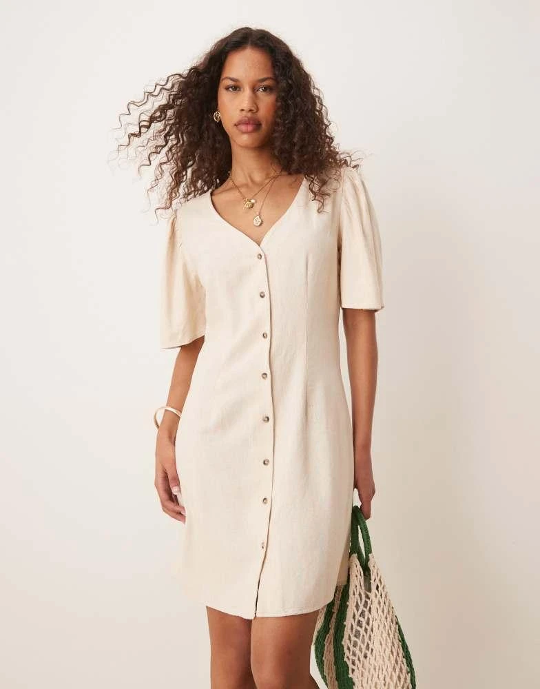 long jacket dress White Designer Dress with Golden Embroidered Jacket M main image 0