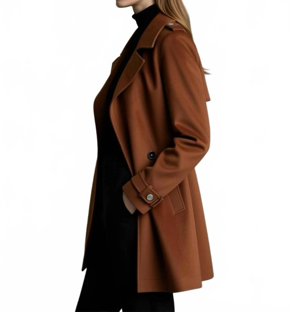 Tahari Faux Leather Jacket In Whiskey 2