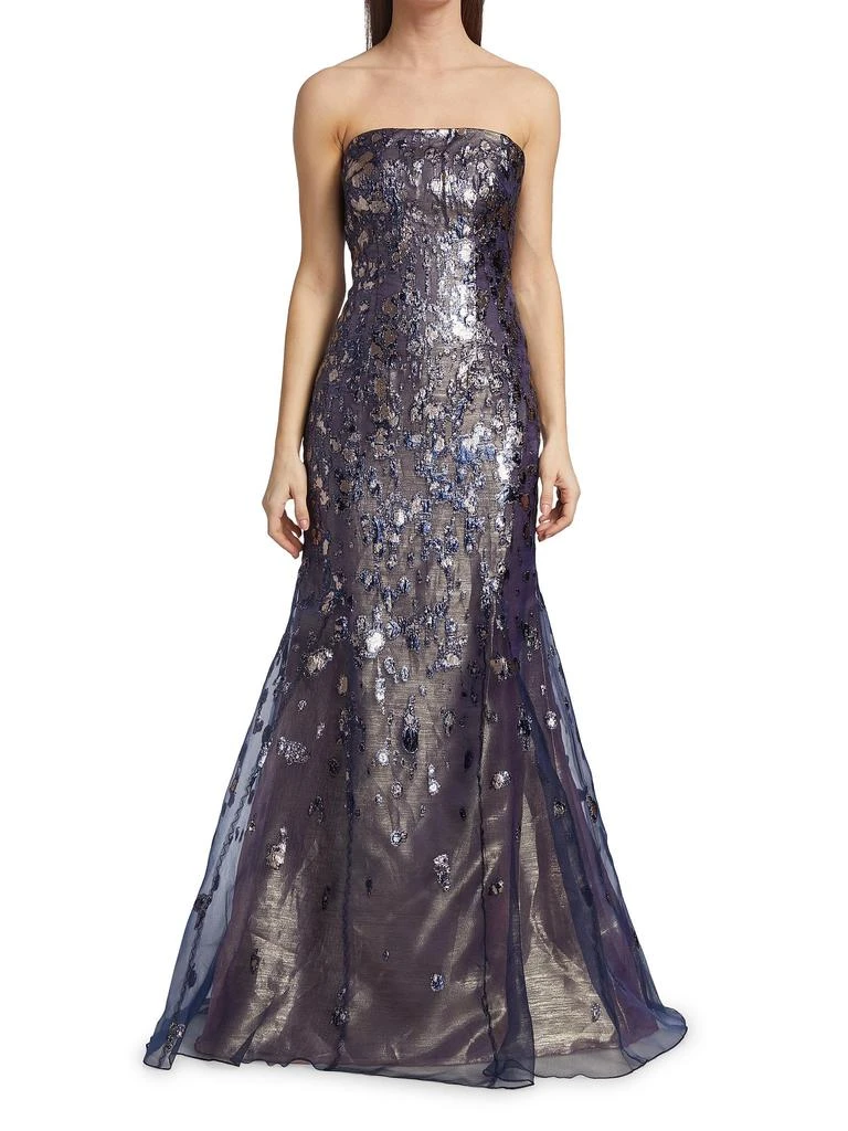 Rene Ruiz Collection Brocade Mermaid Gown