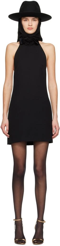 Dolce & Gabbana Black Halter Neck Minidress 1