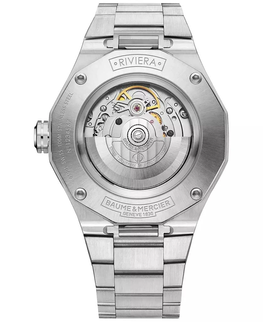 Baume & Mercier Men's Swiss Automatic Stainless Steel Bracelet Watch 42mm 3