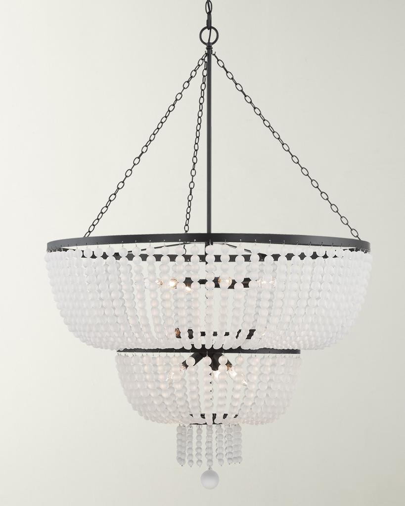 Crystorama Rylee 12-Light Matte Black Chandelier