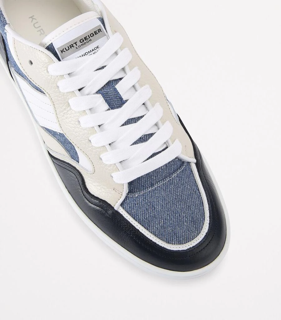 Kurt Geiger Denim-Leather Benn Sneakers 3