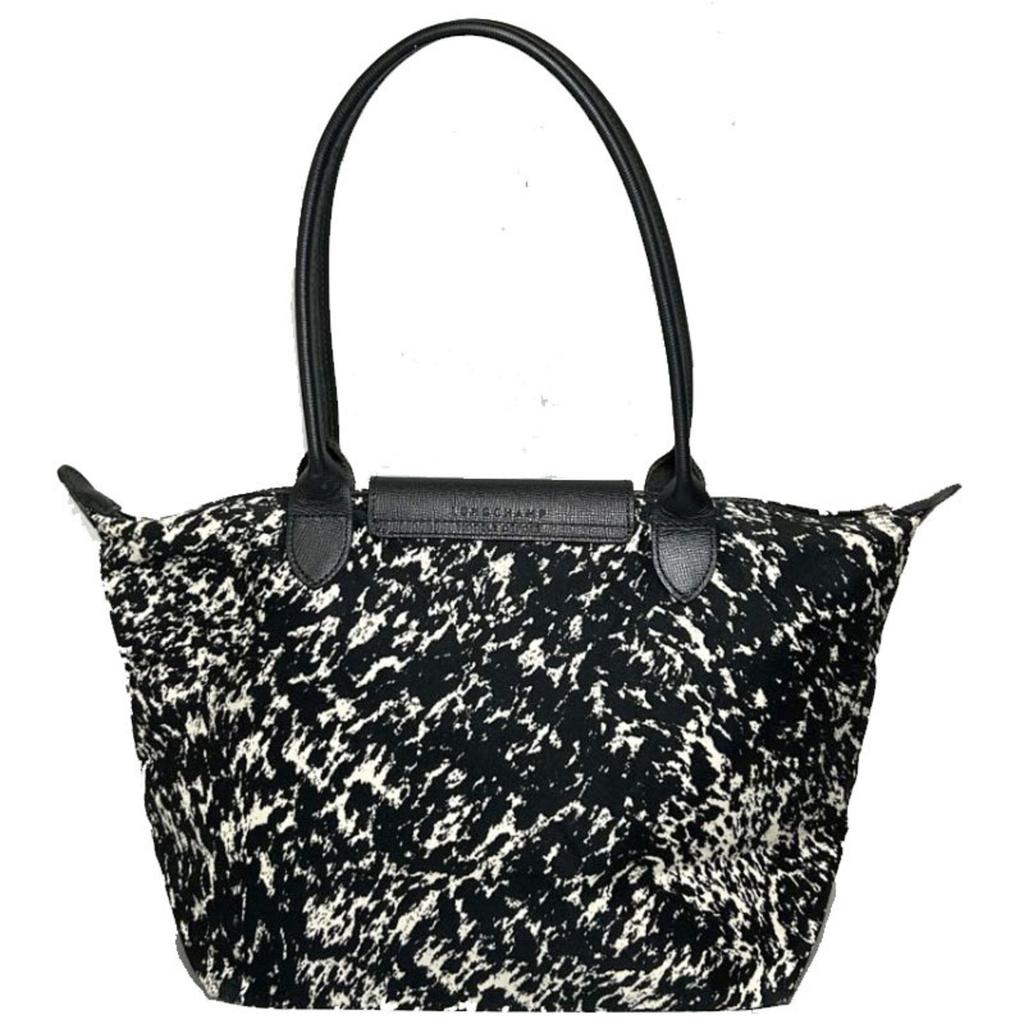 Longchamp Nylon Leather Tote Bag (Pre-Owned)