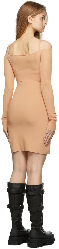 Dion Lee Pink Hosiery Mesh Dress 3