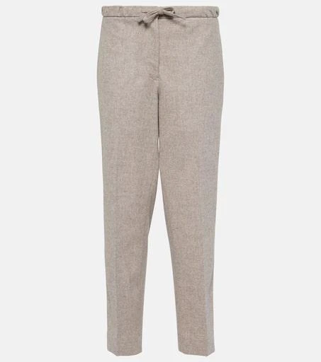 Jil Sander Wool cropped straight pants 1