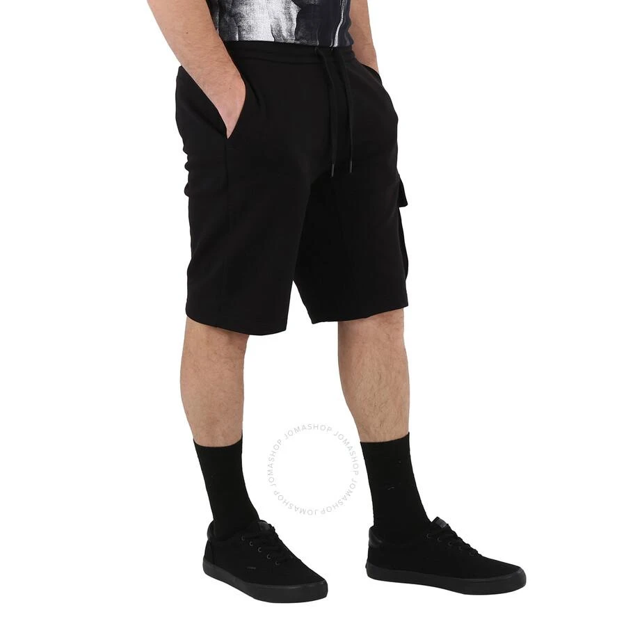 Calvin Klein Men's Black Cotton Terry Monogram Badge Sweat Shorts 2