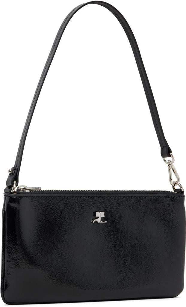 Courrèges Black Zipped Naplack Pouch 2