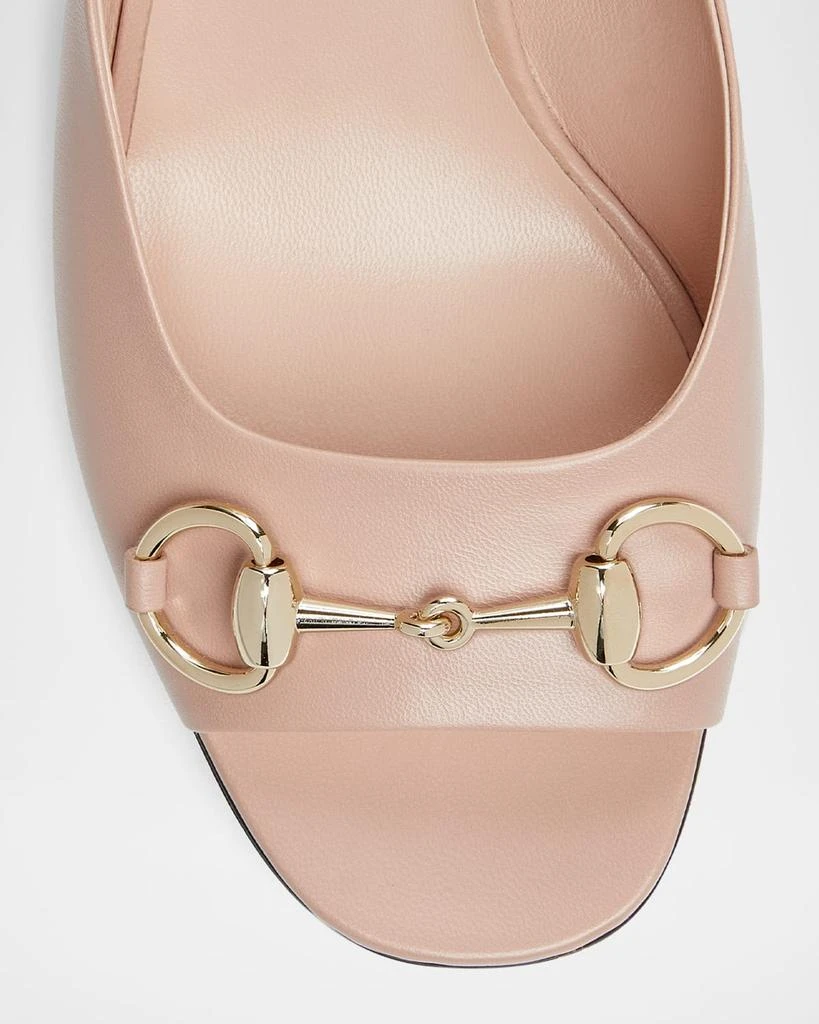 Gucci Lady Horsebit Leather Mule Sandals 5