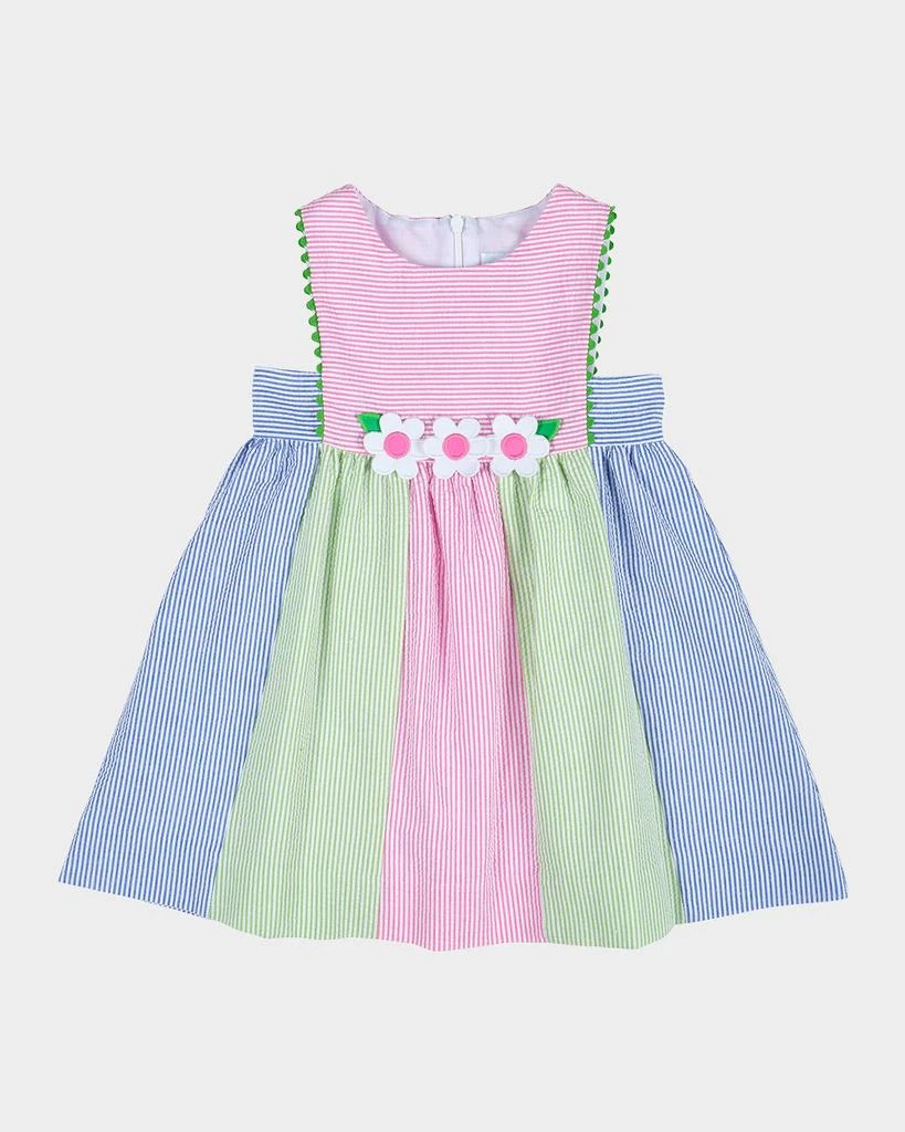 Robe Fille Florence Eiseman - Taille 10 - Coton Doublé - Manches Courtes Genou - Occasion Très Bon État