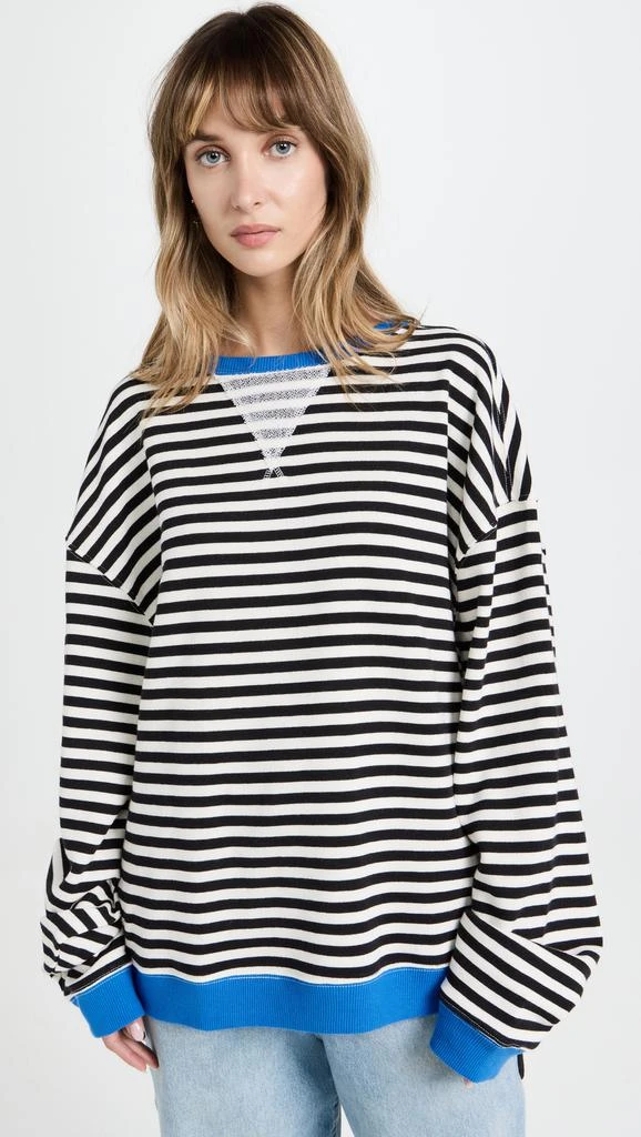 Free People Classic Striped Crew 6