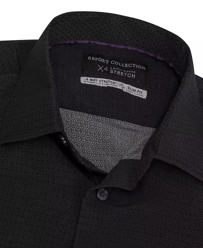 Report Men's Slim-Fit Tonal-Print Shirt 4