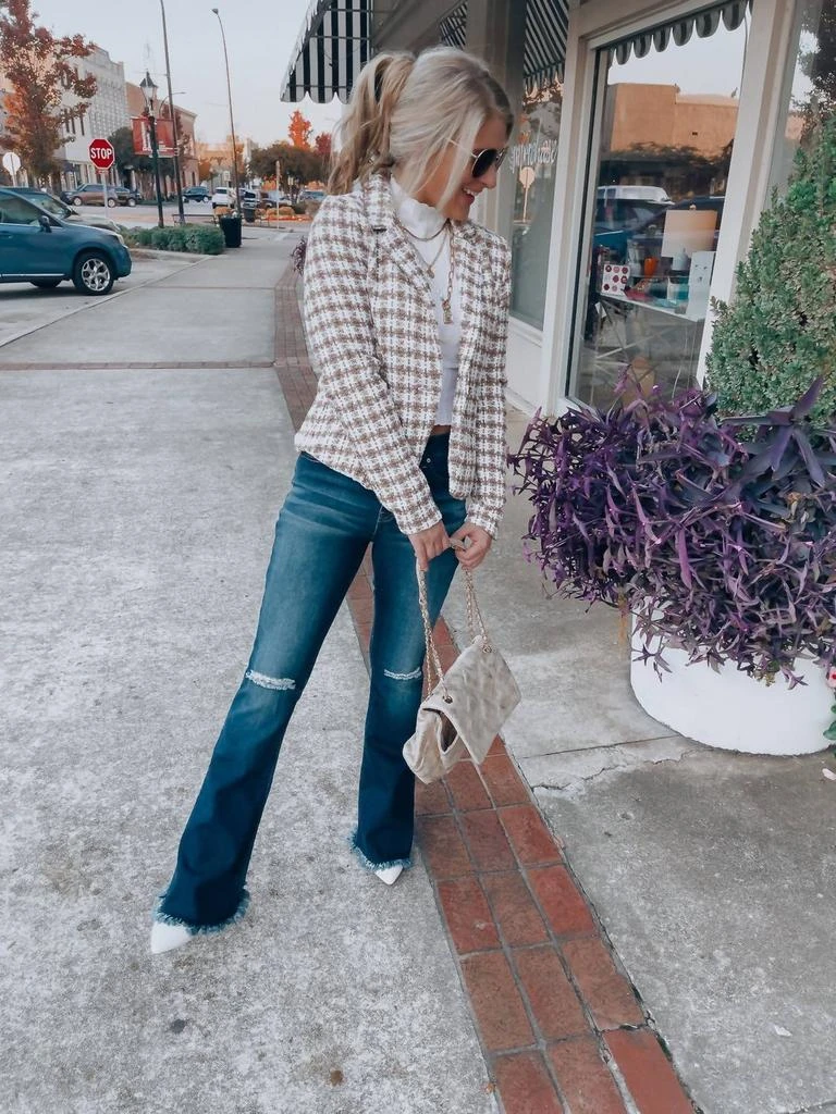 Shopirisbasic Chic Feeling Tweed Blazer In Multi 3