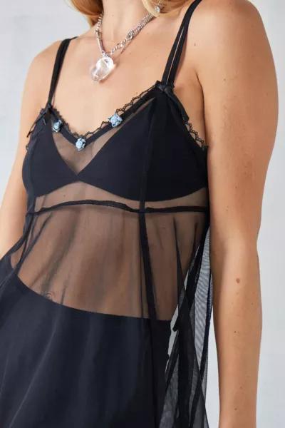 Urban Outfitters UO Freya Sheer Lingerie Slip Dress