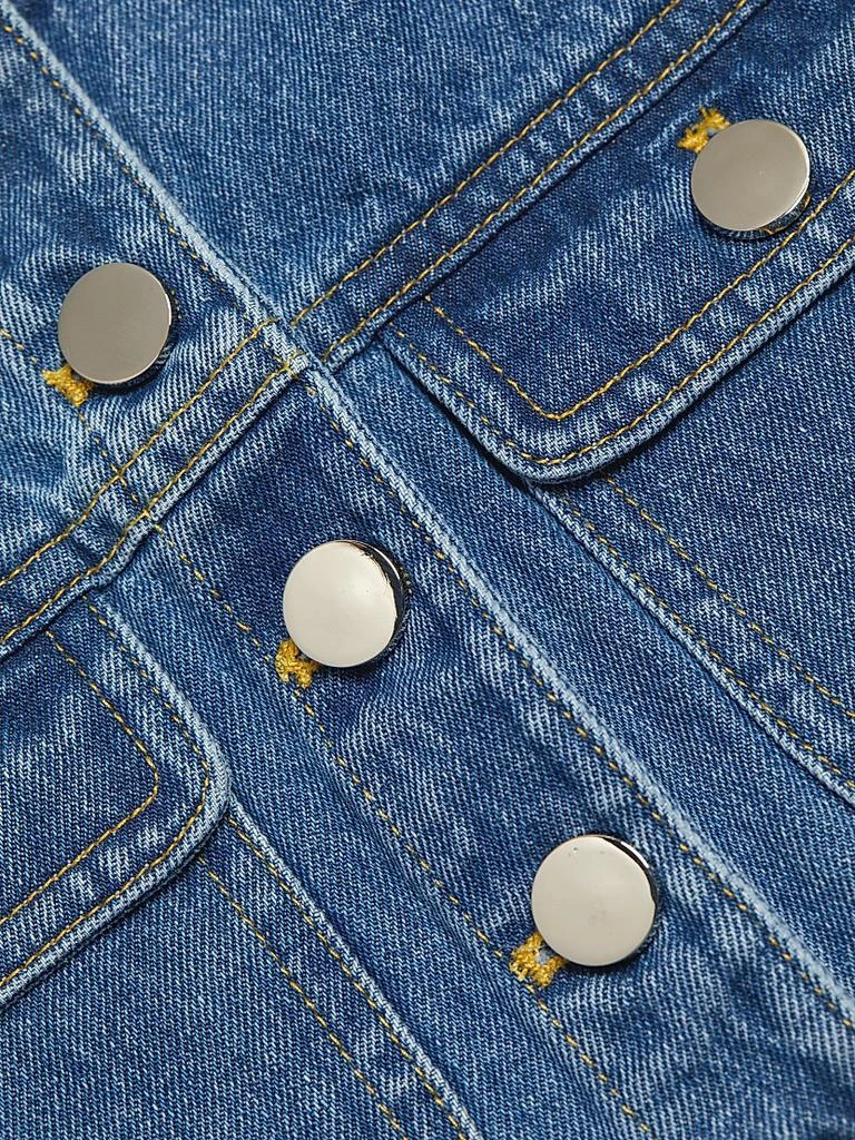 Ronny Kobo Guise Denim Crop Vest 7