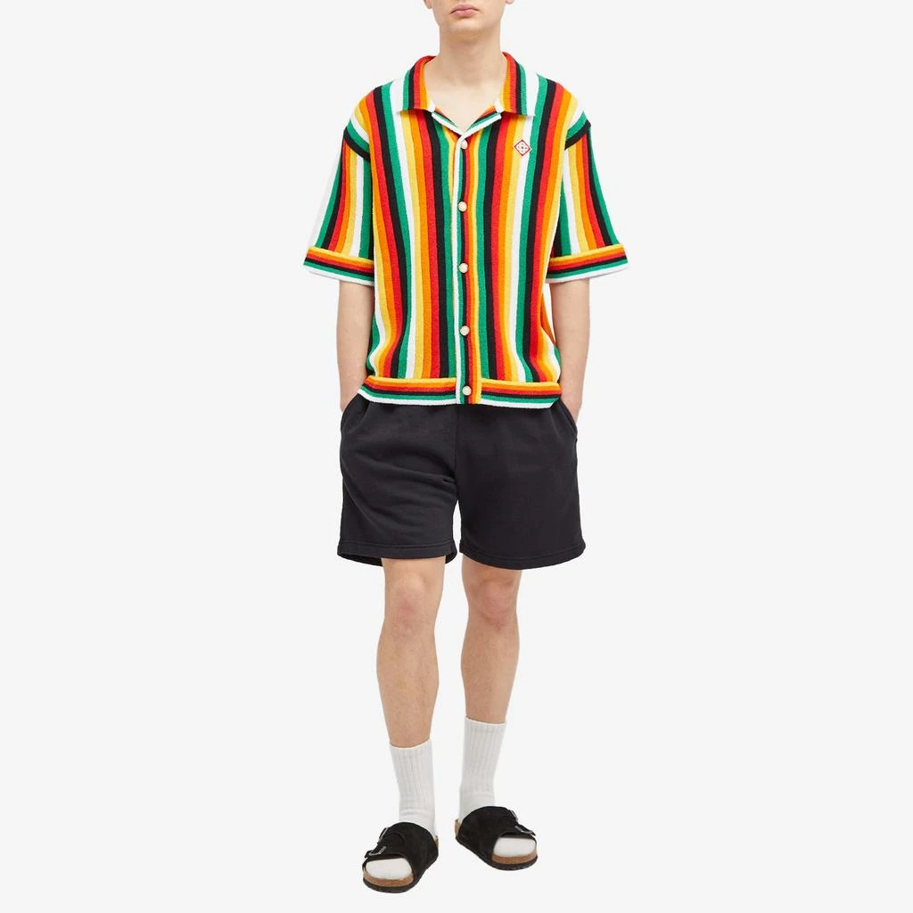 Casablanca Casablanca Striped Towelling Short Sleeve Shirt 4
