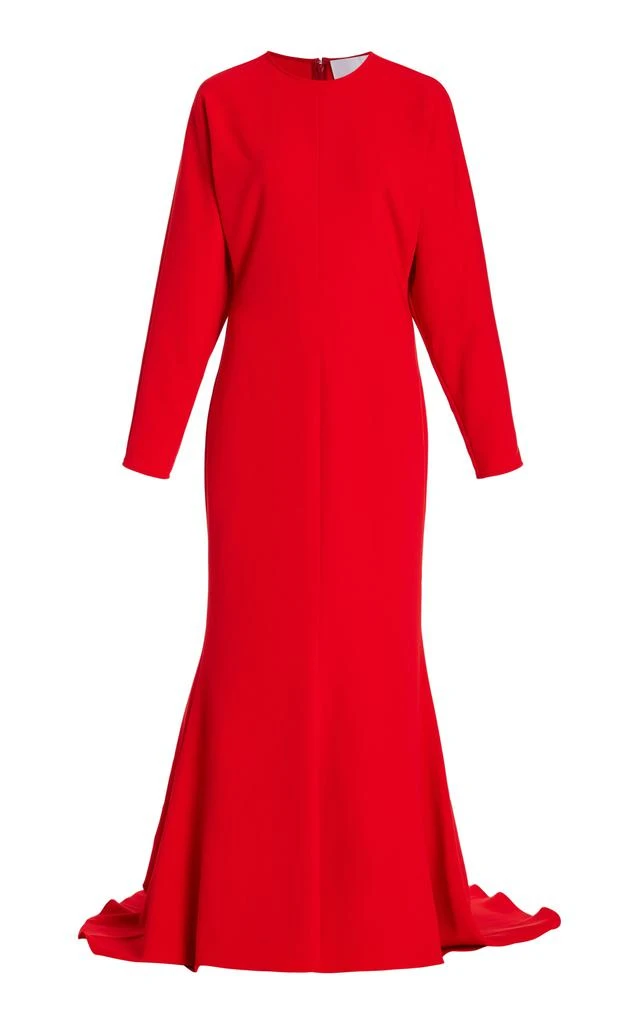 Costarellos Costarellos - Marlette Crepe Blouson Gown - Red - FR 42 - Moda Operandi 1