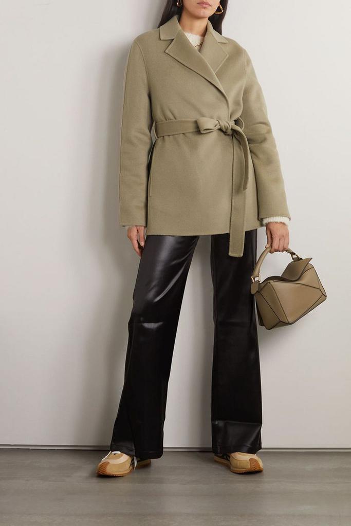 【JOSEPH】Cenda belted wool and cashmere-blend coat コート JF0048630370-Navy-Cenda-long-