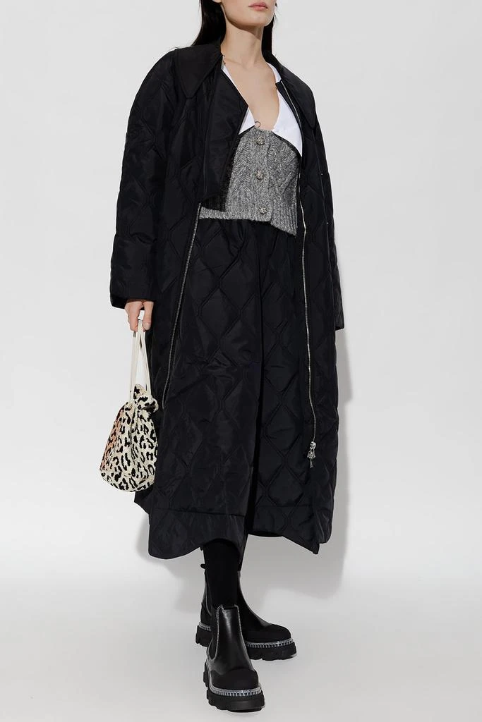 Ganni Ganni Ripstop Quilted Coat 2