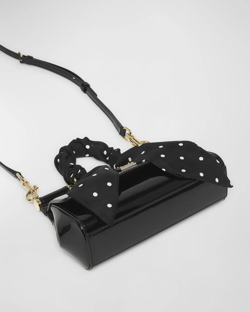 Dolce & Gabbana Sicily East-West Top-Handle Bag with Polka-Dot Scarf 7