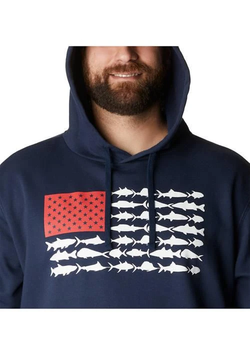 Columbia Mens Big Pfg Fish Flag Ii Hoodie 4