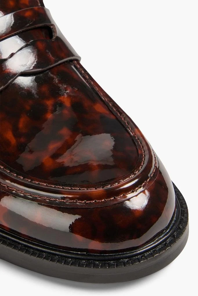 Sam Edelman Colin tortoiseshell faux patent-leather loafers 4