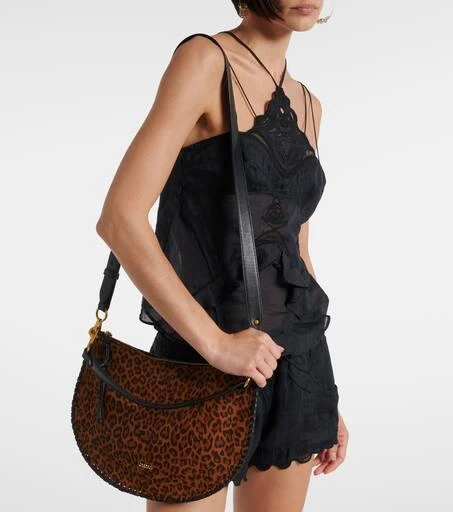Isabel Marant Oskan Small suede shoulder bag 6