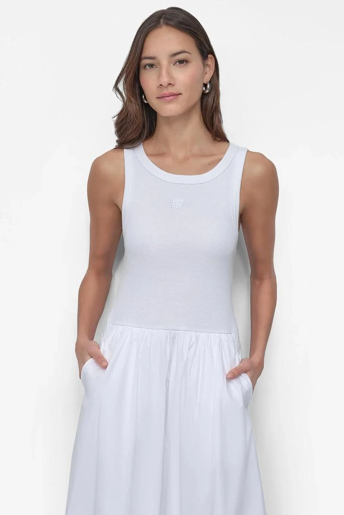 DKNY MIXED MEDIA MIDI TANK DRESS - Sleep & Underwear - Free Shipping -  BeyondStyle