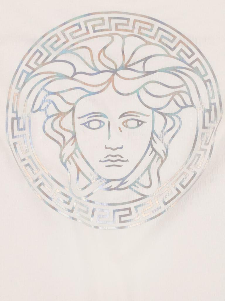 【VERSACE】Logo Print Cotton Jersey Women's T-shirt VERSACE - Women Crystal Versace Logo T-Shirt – Atelier New York