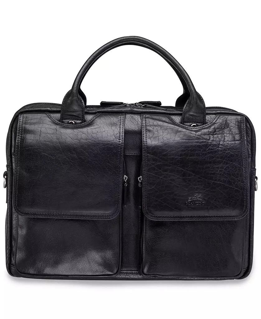 Mancini Arizona Collection Double Compartment 15.6" Laptop / Tablet Briefcase 1