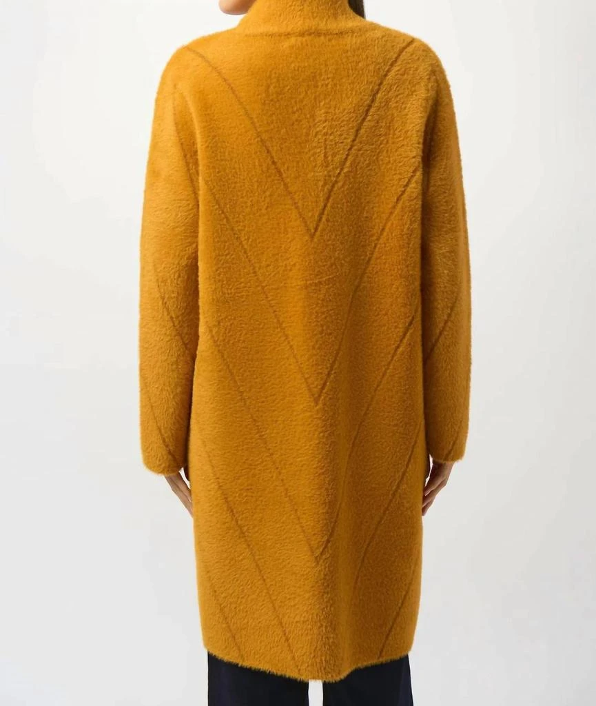 JOSEPH RIBKOFF Joseph Ribkoff - Feather Yarn Sweater Knit Coat 2